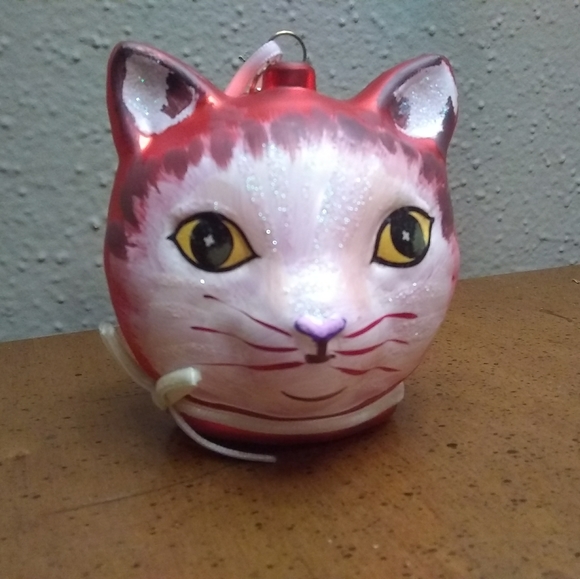 Holiday Nathalie Lete Glitterville Glass Cat Ornament Poshmark